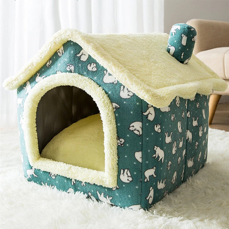 Small Dog & Cat Bed – Cozy All-Season House