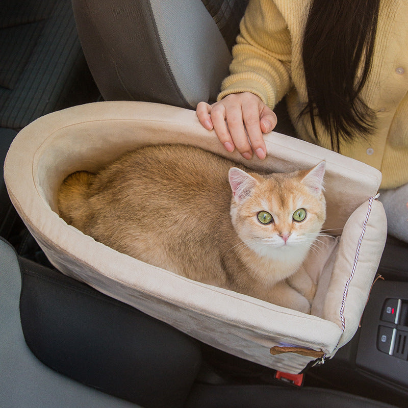 Car Safety Pet Seat & Carrier – Travel Bed for Cats & Dogs