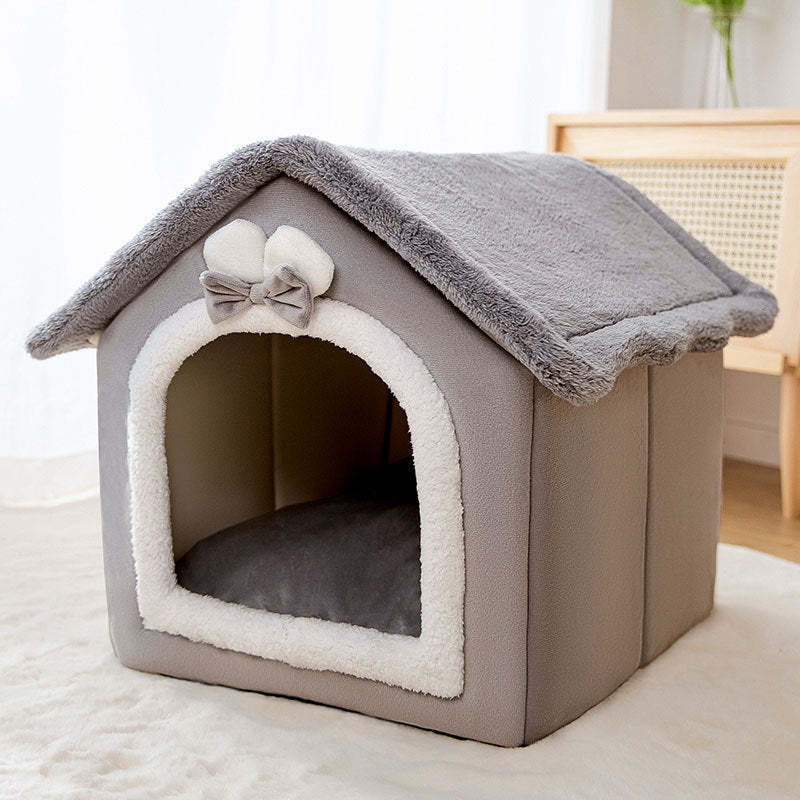 Small Dog & Cat Bed – Cozy All-Season House