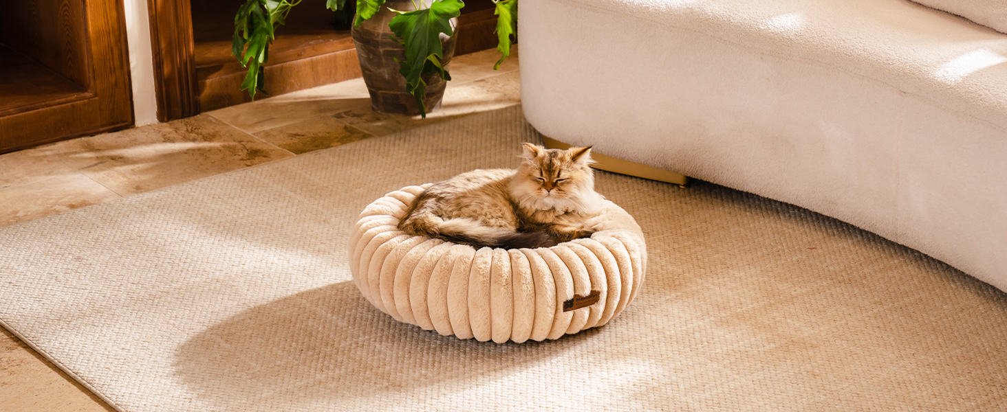MEWOOFUN Small Dog & Kitten Bed – Washable