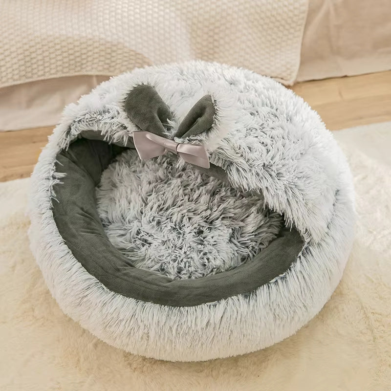 Cozy Plush Pet Bed – Cat Cushion & Small Dog Kennel