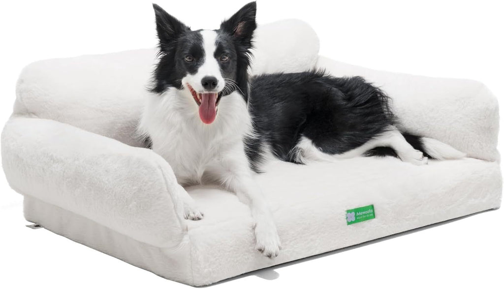 MEWOOFUN Orthopedic Dog Bed – Non-Slip, Beige