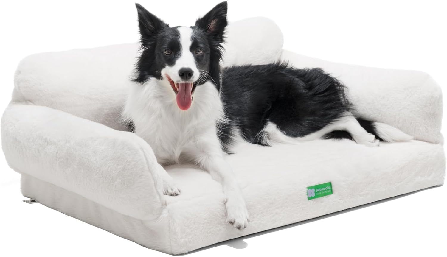 MEWOOFUN Orthopedic Dog Bed – Non-Slip, Beige